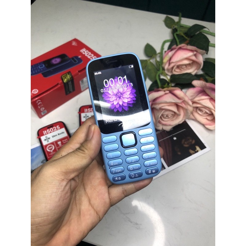 Điện thoại itel it5025 Màn hình to 2.4inch Loa to Phông chữ lớn có đèn pin Bảo hành 12 tháng | BigBuy360 - bigbuy360.vn