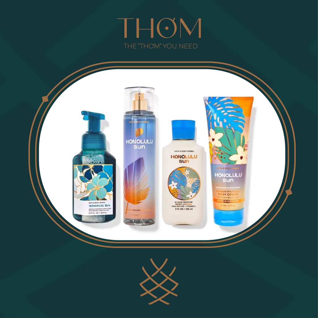 HONOLULU SUN | Sản Phẩm Tắm Dưỡng Xịt Thơm Toàn Thân Bath &amp; Body Works