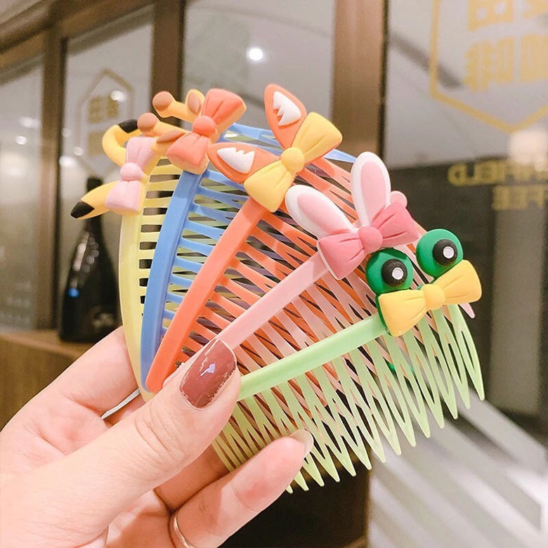 Lược Cài Tóc Hình Hoạt Hình Xinh Xắn Cho Bé Gái