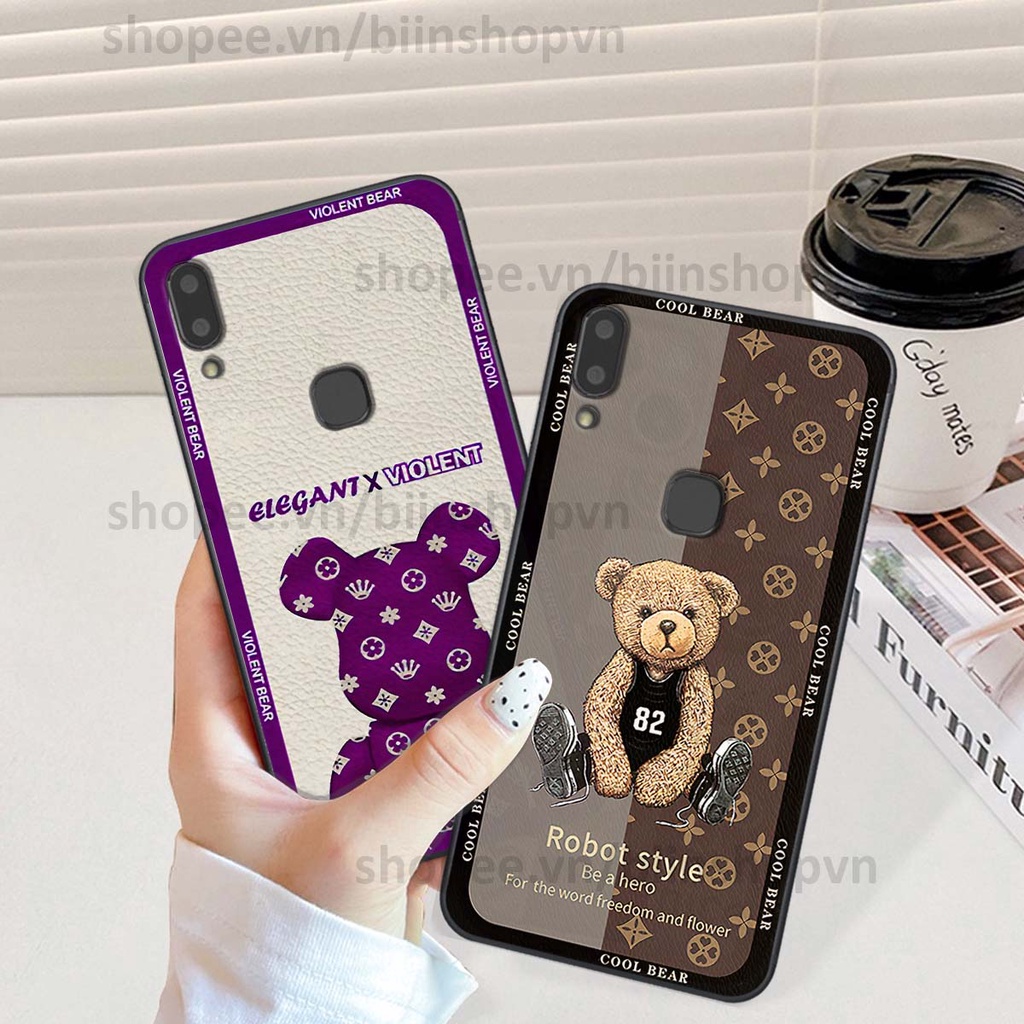 Ốp Vivo V9 / V9 Youth hình gấu bear brick đẹp độc lạ, thời trang, cá tính