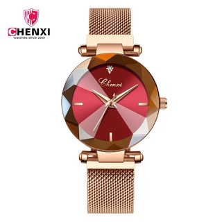 (CHÍNH HÃNG)Đồng Hồ Nữ CHENXI Dây Titanium Mặt 3D sang trọng