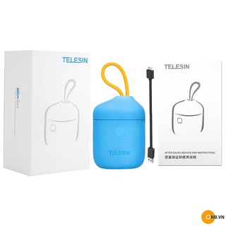 Hộp sạc đôi Telesin cho pin Sony FW50 kèm đầu đọc thẻ SD USB 3.0