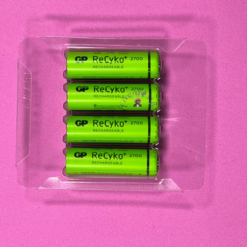 Pin sạc aa GP 2700mAh vỉ 4 viên chính hãng