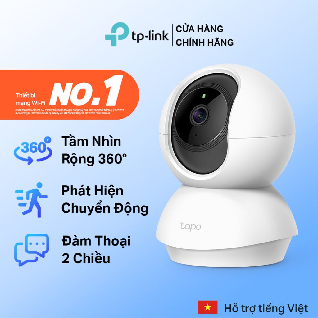 [Mã 11ELSALE hoàn 7% đơn 300K] Camera WiFi TP-Link Tapo C200 1080P (2MP) Điều Chỉnh Hướng xoay 360 độ - Hàng Chính Hãng | BigBuy360 - bigbuy360.vn