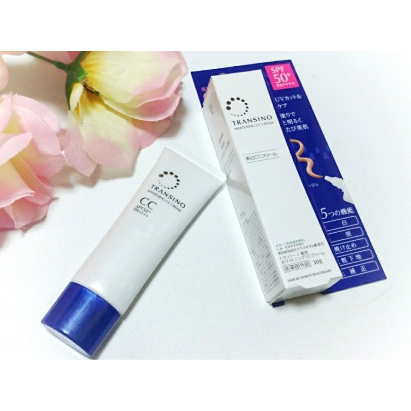 Kem trang điểm dưỡng trắng Transino Whitening CC Cream Nhật Bản 30g