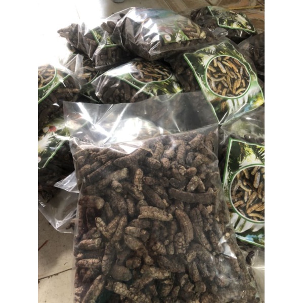 Chuối hột khô Nguyên Trái 1kg, chuối Rừng