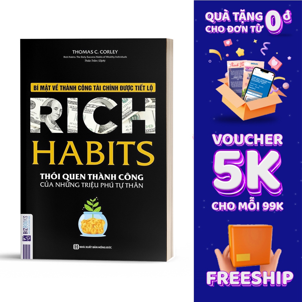 Sách - Rich Habit - Thói Quen Thành Công Của Những Triệu Phú Tự Thân
