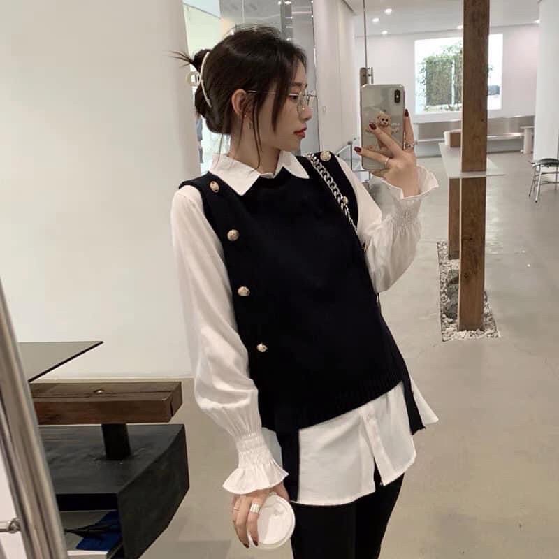 SET ÁO GILE LEN MIX SƠ MI TRẮNG