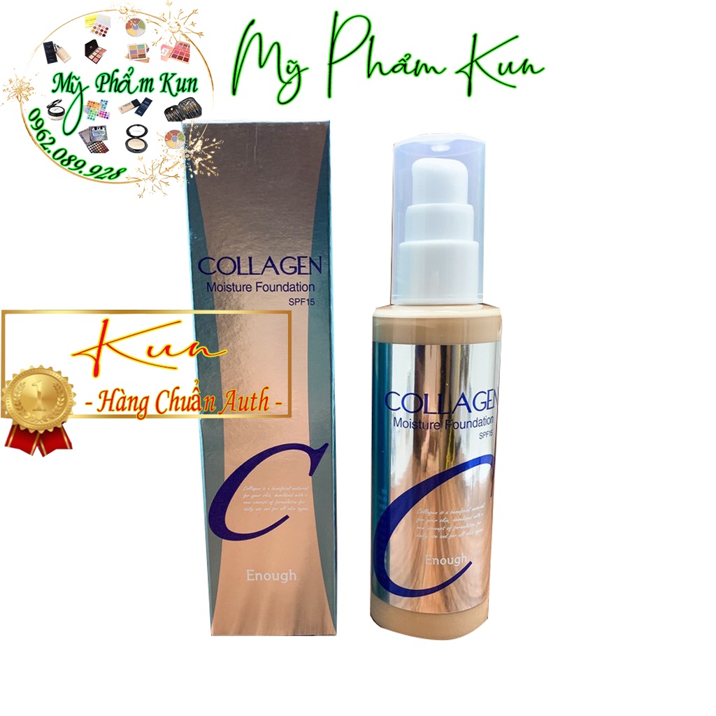 Kem nền Collagen enough 100ml chính hãng Hàn Quốc makeup phù hợp cho tất cả các loại da