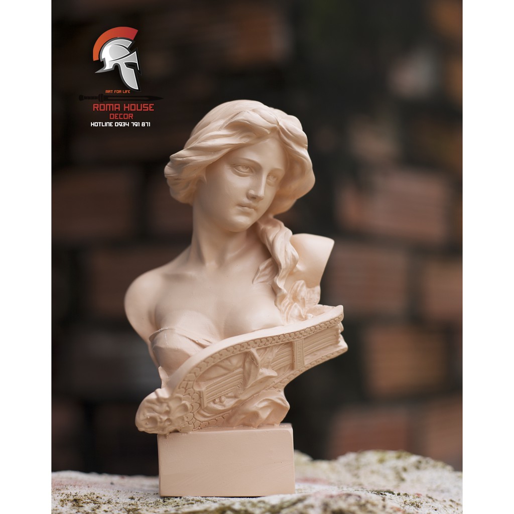 Tượng Nữ thần Hy Lạp SOFIA 15cm trang tri decor phong cách cổ điển