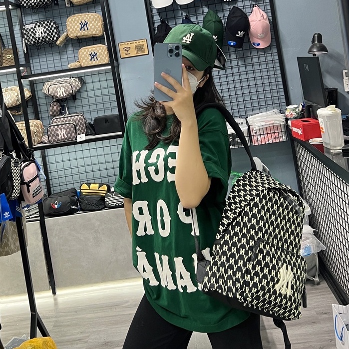✅ [ FELIX CHUẨN 1:1 + VIDEO] Balo NY MLB NEW YORK YANKEES MONOGRAM BACKPACK Beige - 32BG10941-50B | CÓ SẴN 2 MÀU HOT