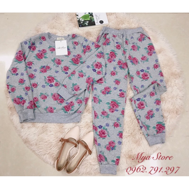 Bộ Nỉ Bông Nữ Nhiều Hoạ Tiết Chất Nỉ Lót Lông 👘 Rẻ Vô Địch 👘 Dày Dặn (ĐƯỢC CHỌN MÀU) | BigBuy360 - bigbuy360.vn