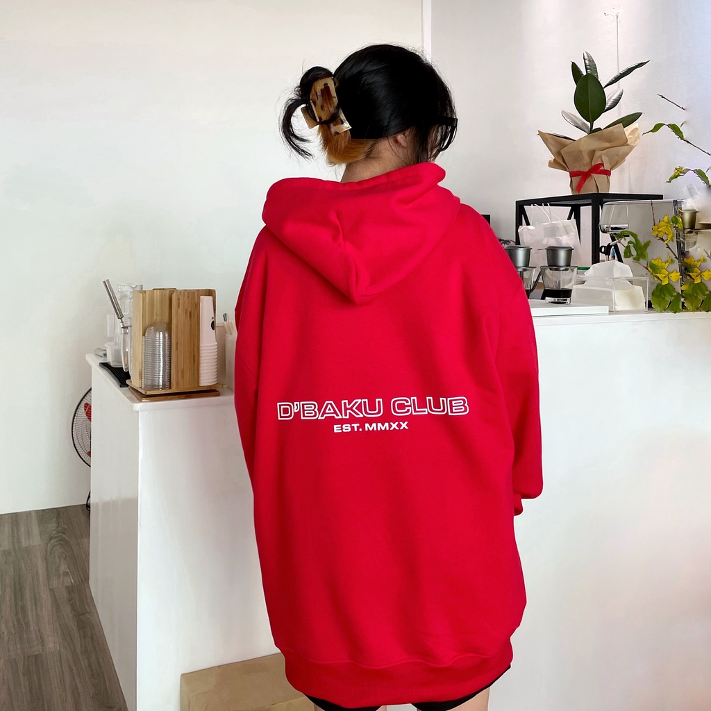 Áo khoác Hoodie nỉ bông D'BAKU CLUB EST.MMXX (Tặng kèm túi Tote)