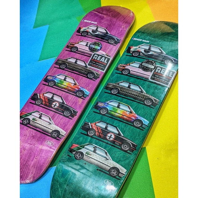 Mặt Ván Trượt Skateboard Cao Cấp Mỹ - REAL WAIR CUSTOMS DECK 8.0 TWINTAIL