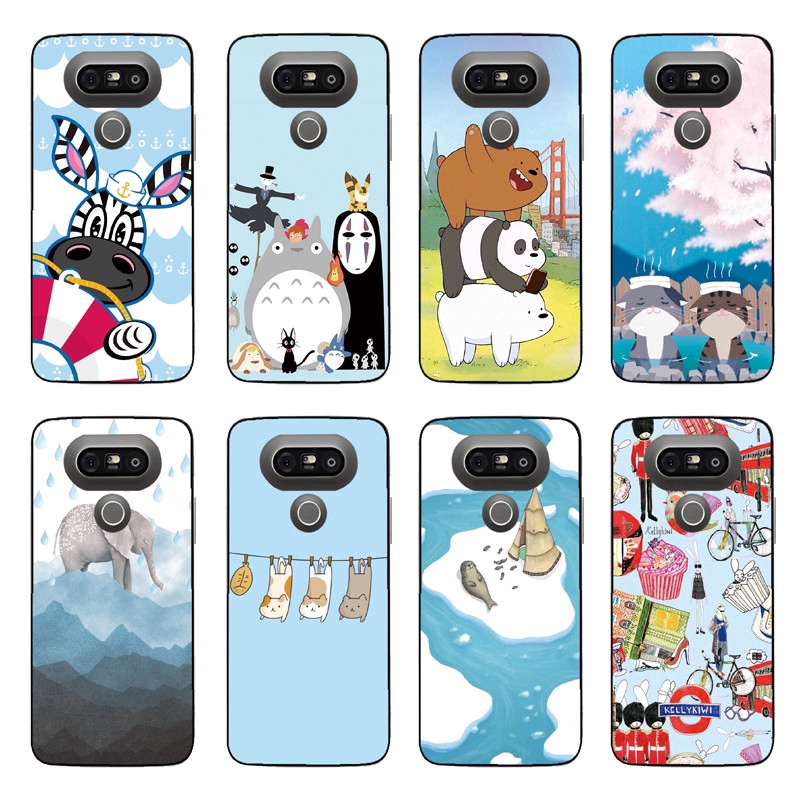 Ốp điện thoại TPU chống sốc hình Totoro hoạt hình cho LG G7 G6 G5 G4 G3 G2