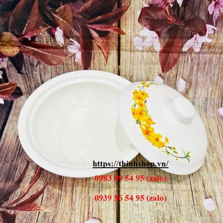 Thố sứ đựng canh có nắp - thố sứ đựng cơm