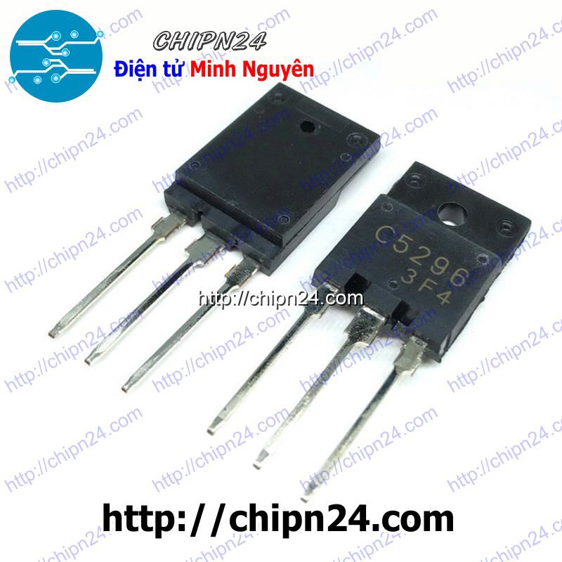 [2 CON] (KT1) Transistor C5296 TO-3P NPN 8A 800V (2SC5296 5296)