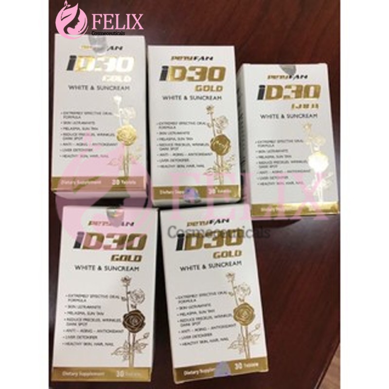 [CHÍNH HÃNG] {TEM CHỐNG GIẢ} VIÊN UỐNG TRẮNG DA CHỐNG NẮNG ID30 GOLD LỌ 30 VIÊN | Thế Giới Skin Care