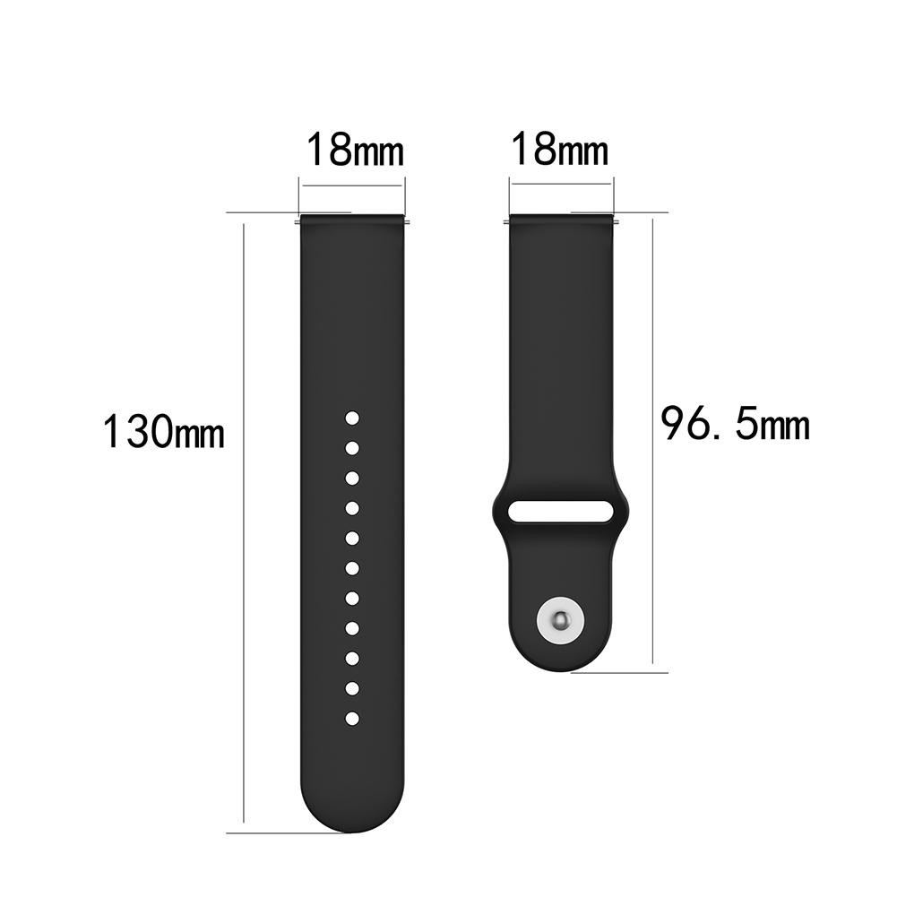 Dây đeo thay thế bằng silicone mềm 18mm cho Ticwatch C2