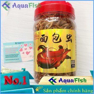 Sâu rồng sấy khô, thức ăn chuyên dụng cho cá rồng, cá la hán, cá vàng,... hộp 200gr