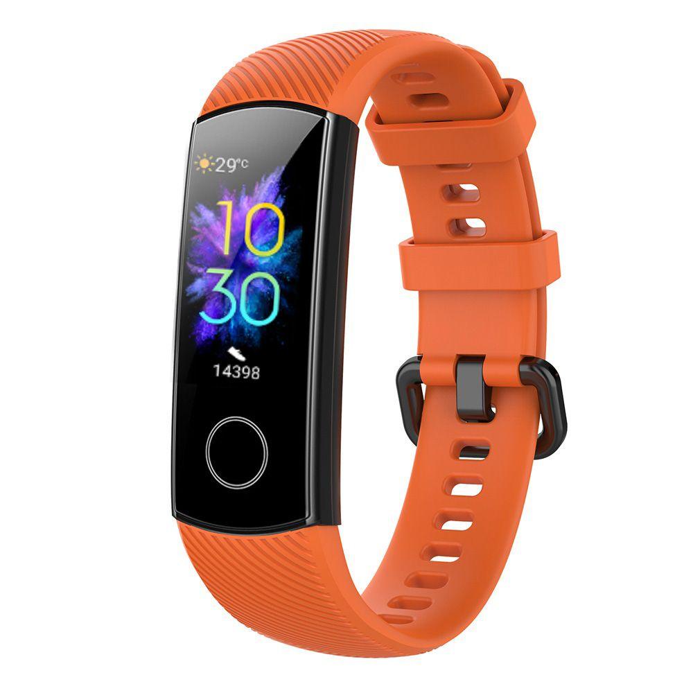 CHOOKEY Dây Đeo Thay Thế Chất Liệu Silicon Màu Trơn Cho Honor Band 5 4