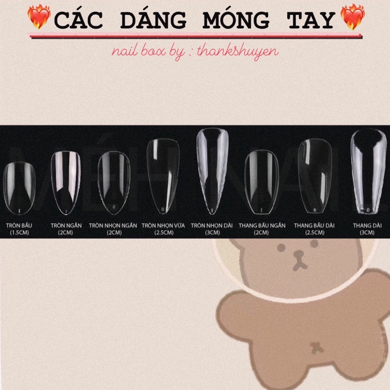 Nail box thiết kế mắt mèo kèm charm