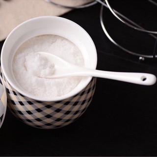 Thìa Sứ Trắng Cán Dài Cao Cấp