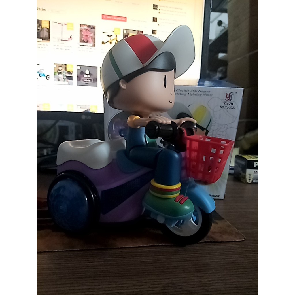 Đồ chơi cậu bé shiper đi xe đạp siều quậy