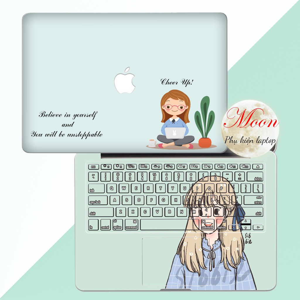 [GIRL 4] In Theo Yêu Cầu Skin Laptop- Miếng Dán Bảo Vệ laptopFull Các Dòng Như: Dell, Hp, Acer, Asus, Macbook,...