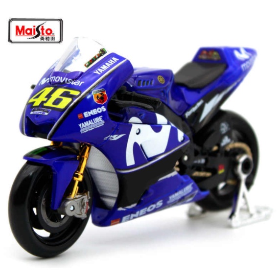 Mô hình motor Yamaha Team Moto GP-46 Rossi 2018 Blue tỷ lệ 1:18 MaiSto Viễn Dương Computer
