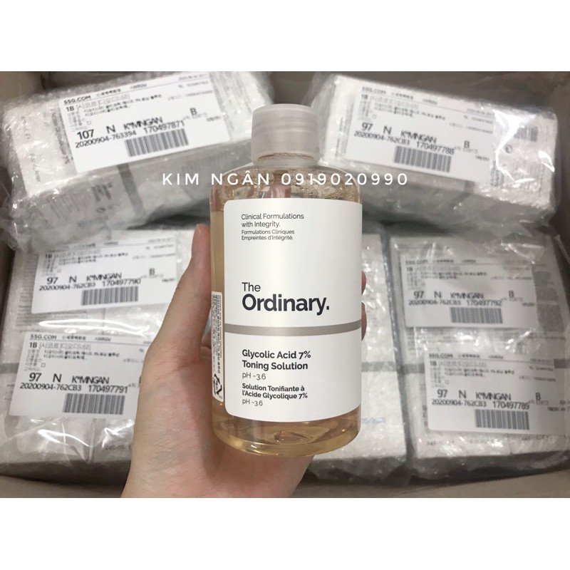 Toner Dưỡng sáng đều màu da The Ordinary Glycolic Acid 7% Toning Solution 240ml