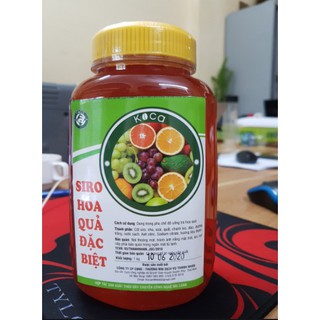 Siro Hoa quả đặc biệt Koca hũ 1kg - Pha trà hoa quả cực ngon