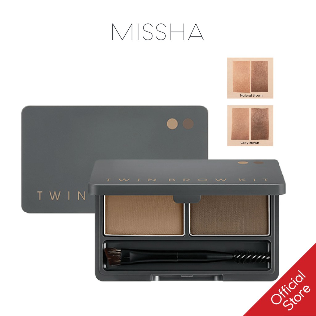 Bột Kẻ Chân Mày Hai Màu Missha Twin Brow Kit 4.4g