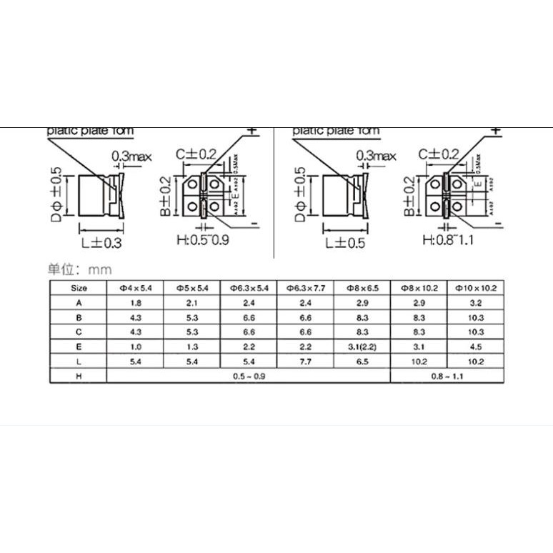 Set 20 tụ điện nhôm Smd 50v 1uf 2.2uf 3.3uf 4.7uf 10uf 22uf 33uf 47uf 100uf 220uf 330uf 470uf thiết kế chuyên dụng