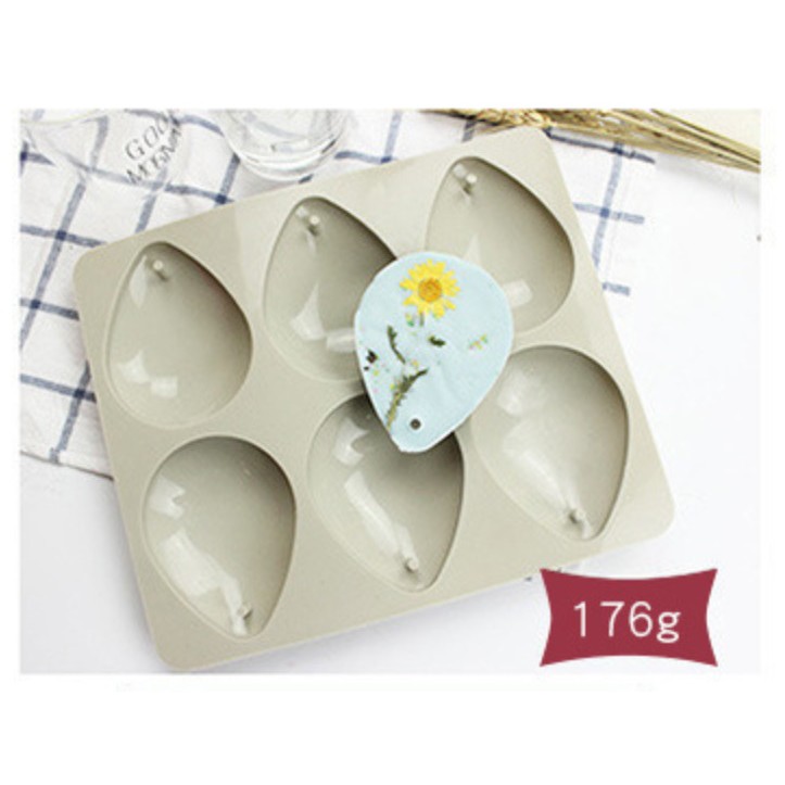 Khuôn silicon làm bánh xà phòng handmade hình giọt nước có dây treo