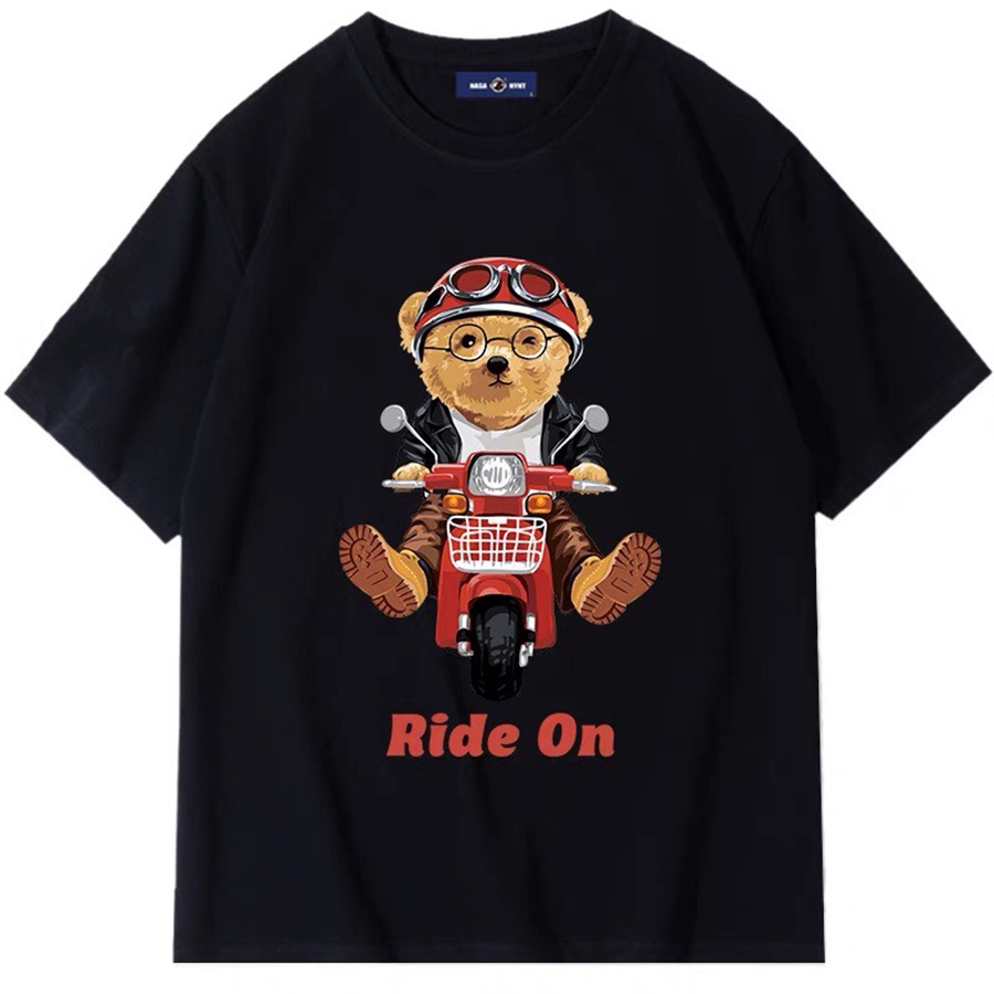 Áo thun NaSa Unisex Basic Tee 100% Cotton, phông trơn nam nữ tay lỡ oversize form rộng - AT09