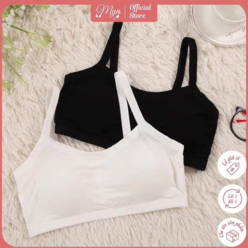 Sỉ - Áo bra 3 dây cotton thấm hút dễ thương