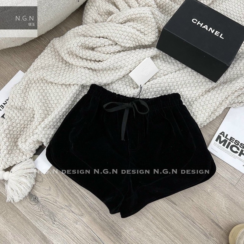 Quần Sooc Nhung Cạp Chun Siêu Xinh Có Ảnh Thật Kèm Video