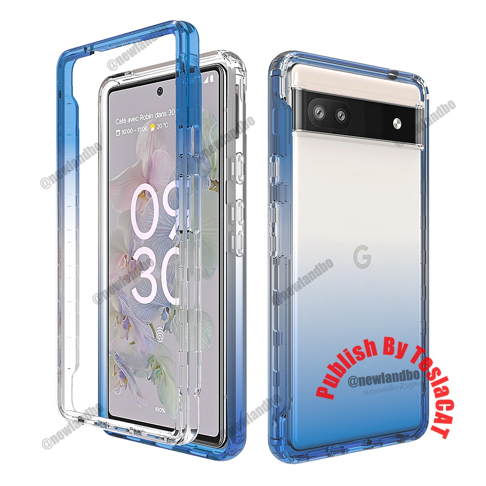 Ốp Điện Thoại Trong Suốt Chống Sốc Màu Gradient Cho Google Pixel 6 6A 7 7Pro 8 8Pro 7A