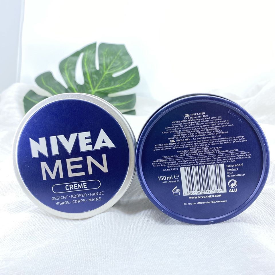 Kem dưỡng ẩm Nivea Men Creme hấp thụ nhanh không gây bết dính  {Authentic Germany}