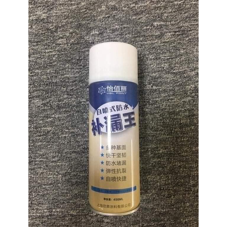 Sơn Chống Thấm Freeship Bình Xịt Chống Thấm Mái Nhà Mái Tôn Vết Nứt Tường Đa Năng 450ml Màu Trắng