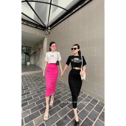 Chân váy ôm body thun lụa có giãn mịn | BigBuy360 - bigbuy360.vn