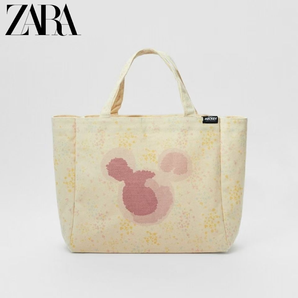 Túi Đeo Vai Zara Bằng Vải canvas In Hình Mickey Thời Trang Năm 2021 Cho Nữ