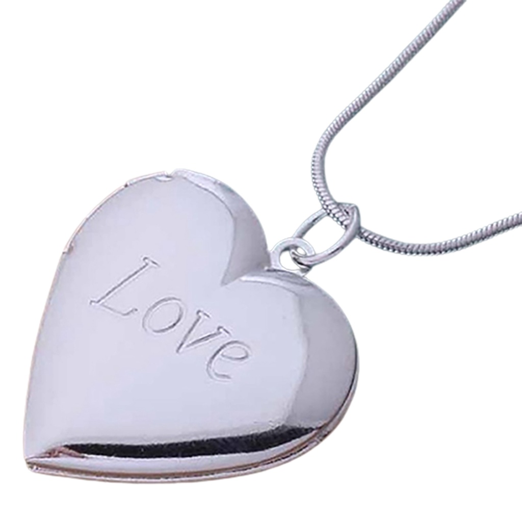 Dây chuyền mạ bạc mặt khung hình trái tim
