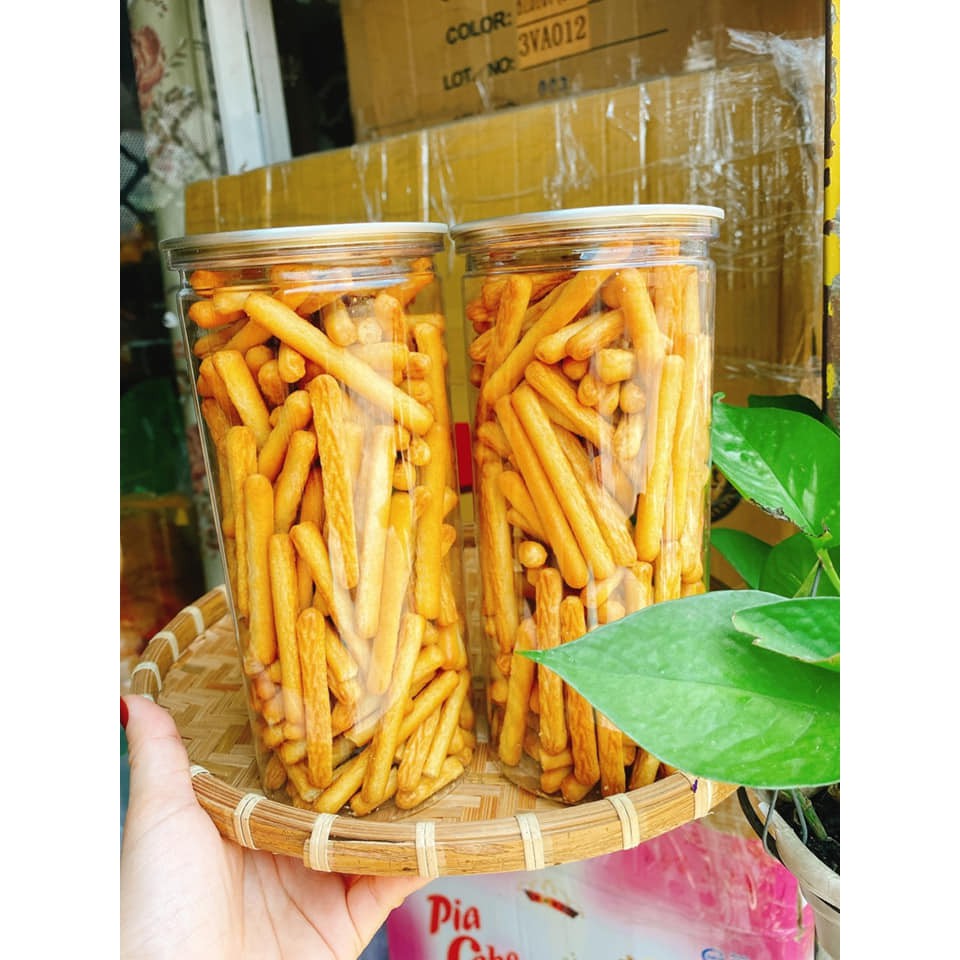 hủ PET-250gr bánh quy bơ đũa mặn