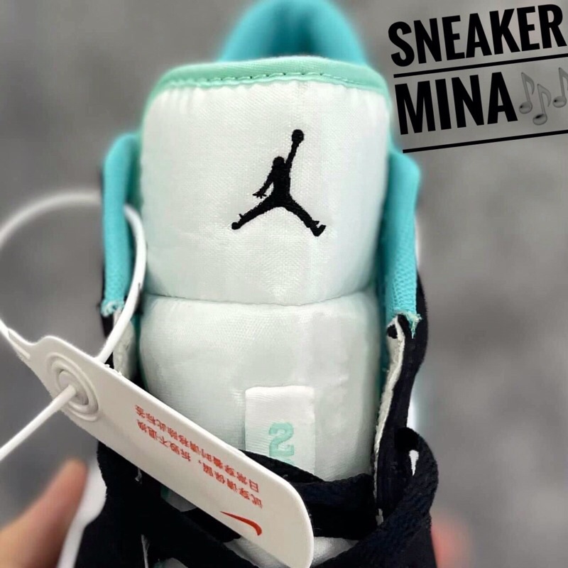 Giày Jordan xanh ngọc cổ thấp  💋  giày thể thao nam nữ sneaker jd1 xanh low full box