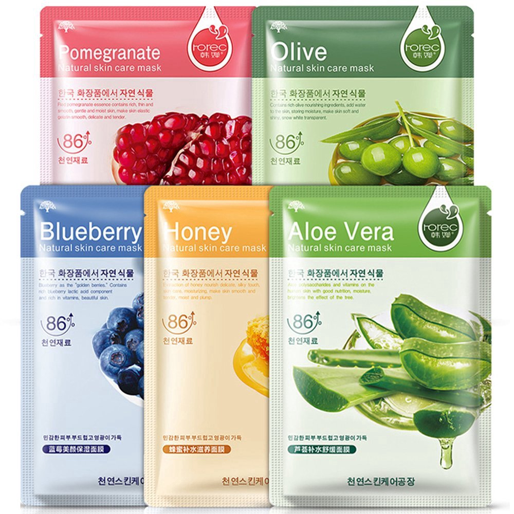 [Hàng mới về] Set 2 mặt nạ tinh chất tự nhiên dưỡng ẩm chăm sóc da mặt