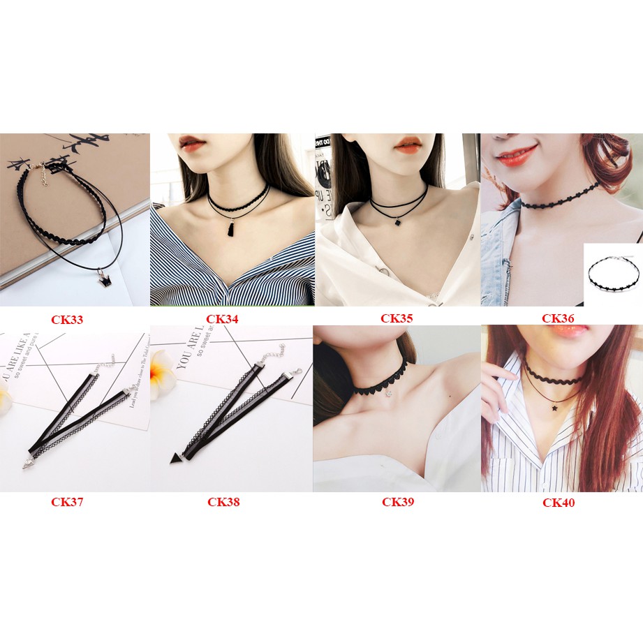 [59 MẪU] Choker đồng giá 15K - 9K - Choker vòng cổ choker độc đáo cá tính cho bạn