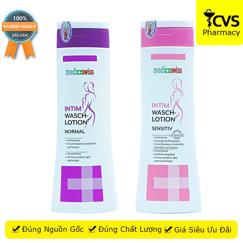 Dung dịch vệ sinh phụ nữ MEDI + SWISS INTIM WASCH-LOTION - cvspharmacy