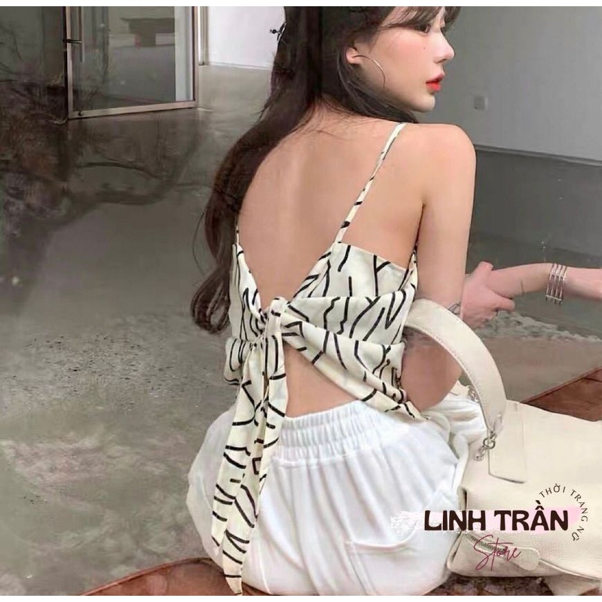 Sét Áo Yếm Mix Quần Trắng Ống Suông 🦋FREESHIP🦋 Áo Yêm Mix Quần Ống Rộng Siêu Hot Linh Trần Store